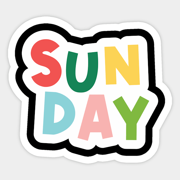 Sunday Sticker by wendisdesign